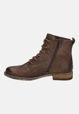 JOSEF SEIBEL Lace-up bootie 'Sienna' in Brown