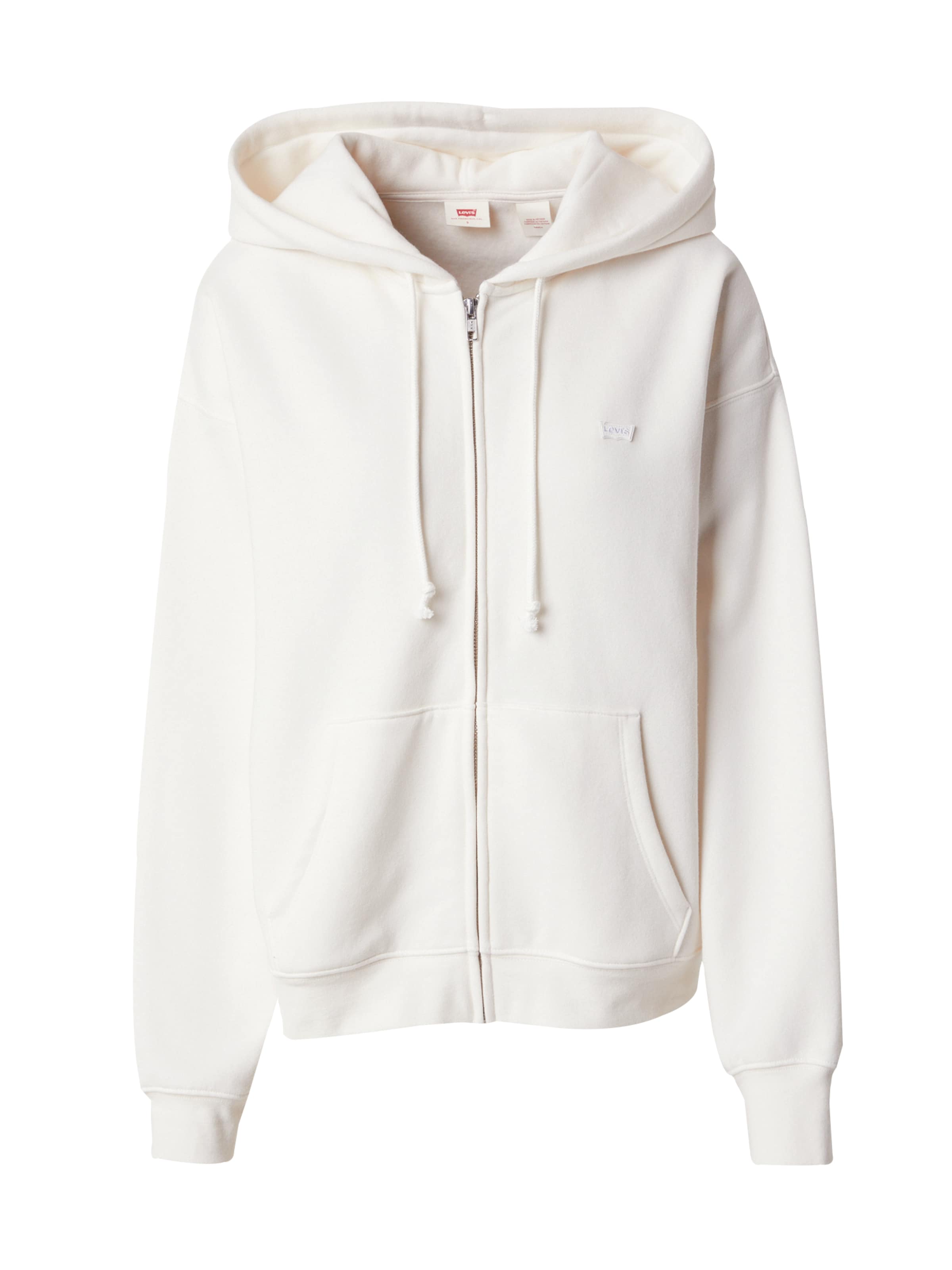 LEVI&#x27;S ® Ζακέτα φούτερ &#x27;Everyday Zip Hoodie&#x27; σε λευκό: μπροστά