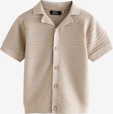 Next Neuletakki värissä beige: etupuoli