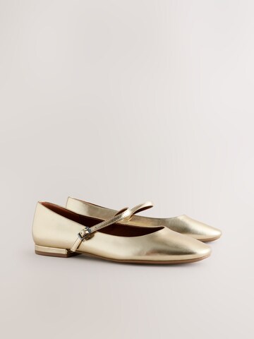 Next Strap ballerina 'Forever Comfort' in Gold