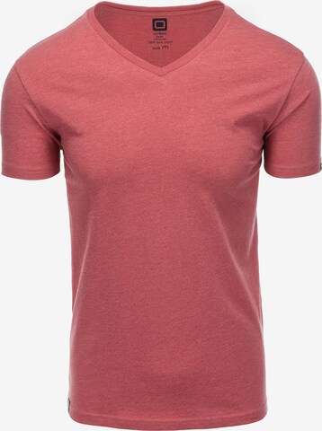 Ombre Shirt 'S1369' in Rood: voorkant