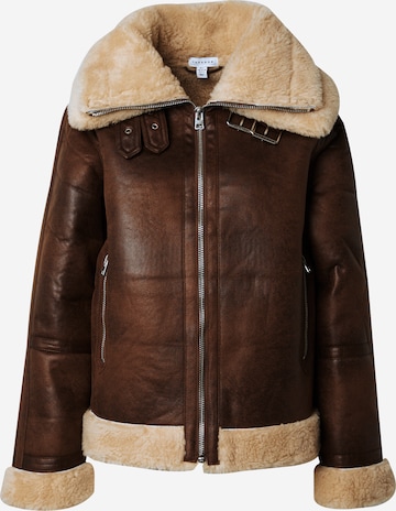 Veste d’hiver TOPSHOP en marron : devant