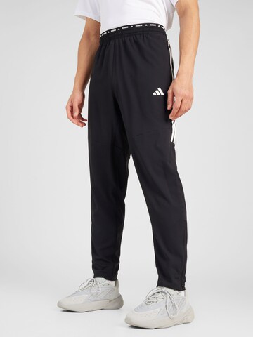 ADIDAS PERFORMANCE Regular Workout Pants 'Own the Run' in Black: front