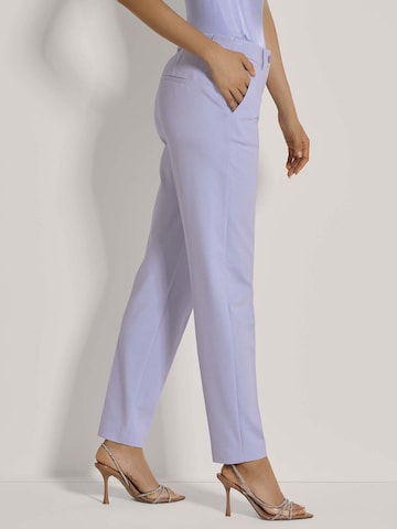 Regular Pantalon à plis MADELEINE en violet