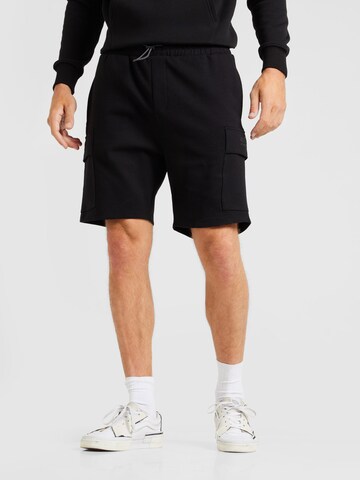 JACK & JONES Regular Cargo Pants 'KANE ALTITUDE' in Black: front