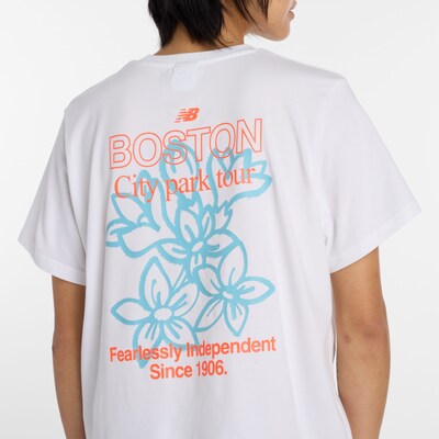 new balance Performance Shirt 'Boston City' in L in Azure / Aqua / White, Item view