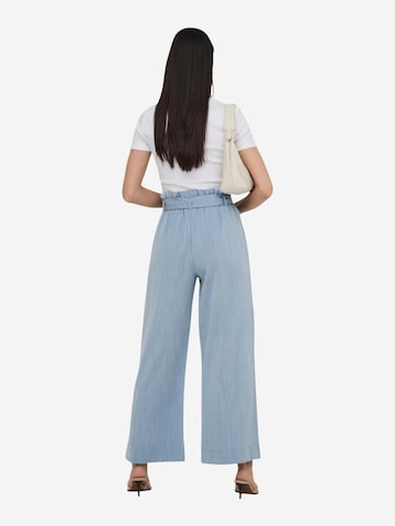 Wide leg Pantaloni 'Onlmarsa Solid Paperbag Wvn Noos 15269628' di ONLY in blu
