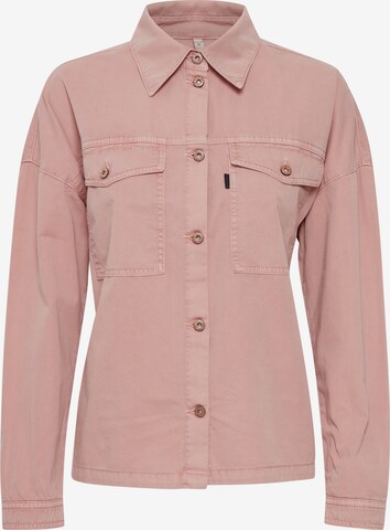 PULZ Jeans Langarmhemd 'PZLENE' in Pink: predná strana