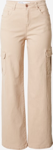 Wide Leg Jeans cargo 'TESSA' VERO MODA en beige : devant