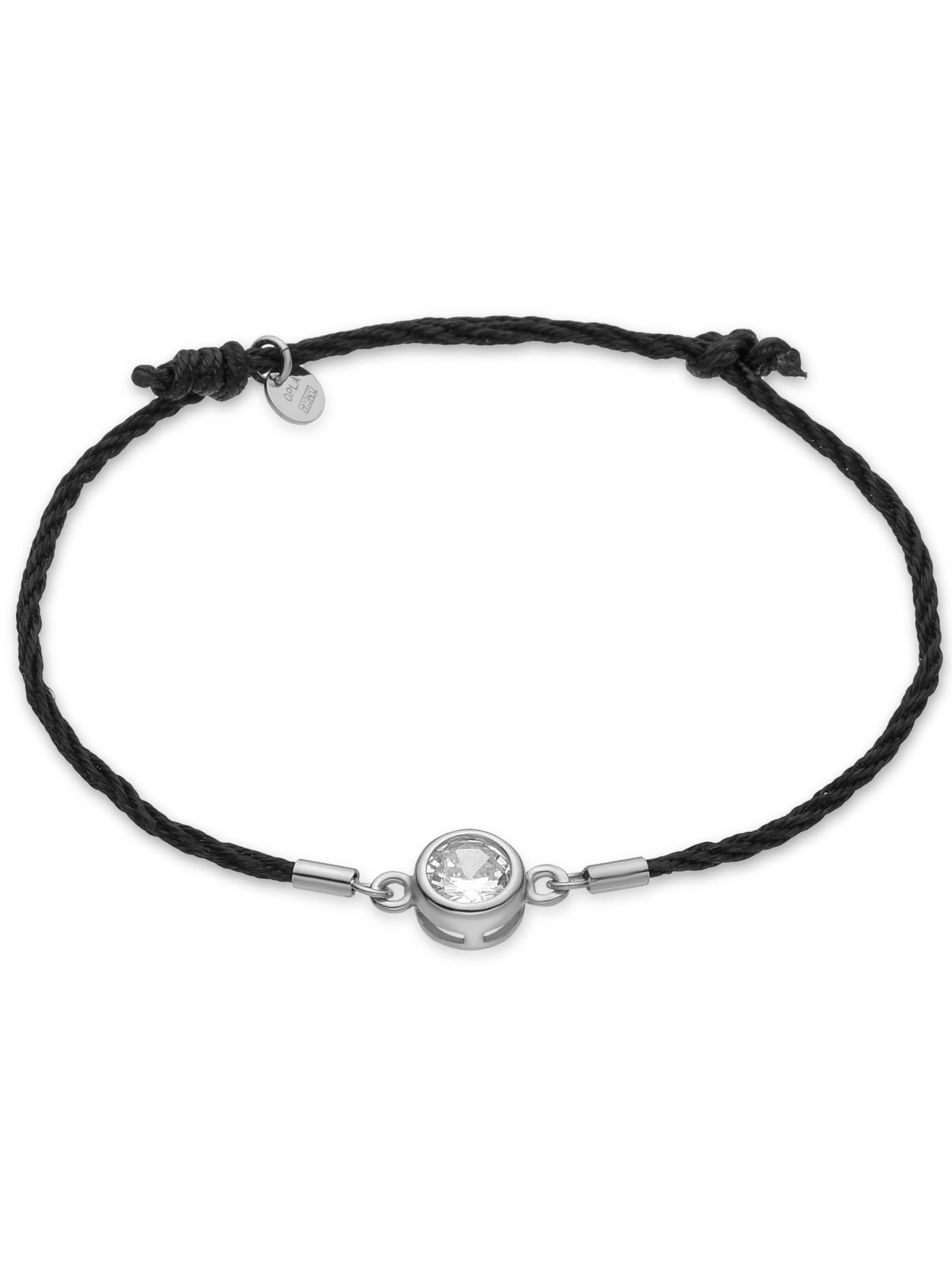 Braccialetto 'Abresh' di Luxenter in nero: frontale