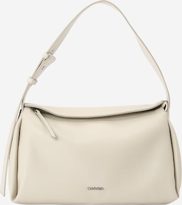 Calvin Klein Shoulder Bag in Grey: front