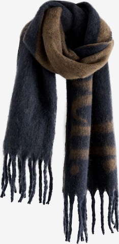 Foulards oversize self. en bleu : devant