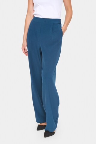 SAINT TROPEZ - Loosefit Pantalón plisado 'CelestSZ' en azul: frente