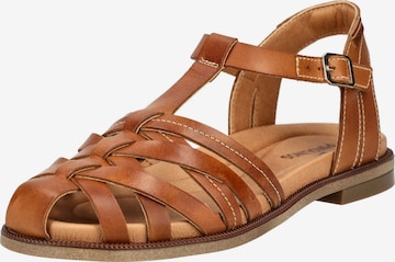 Sandalo con cinturino di PIKOLINOS in marrone: frontale