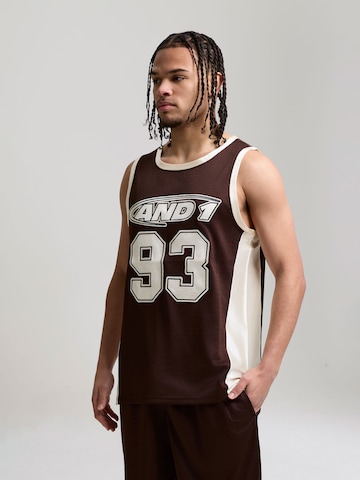 T-Shirt '93' AND1 en marron