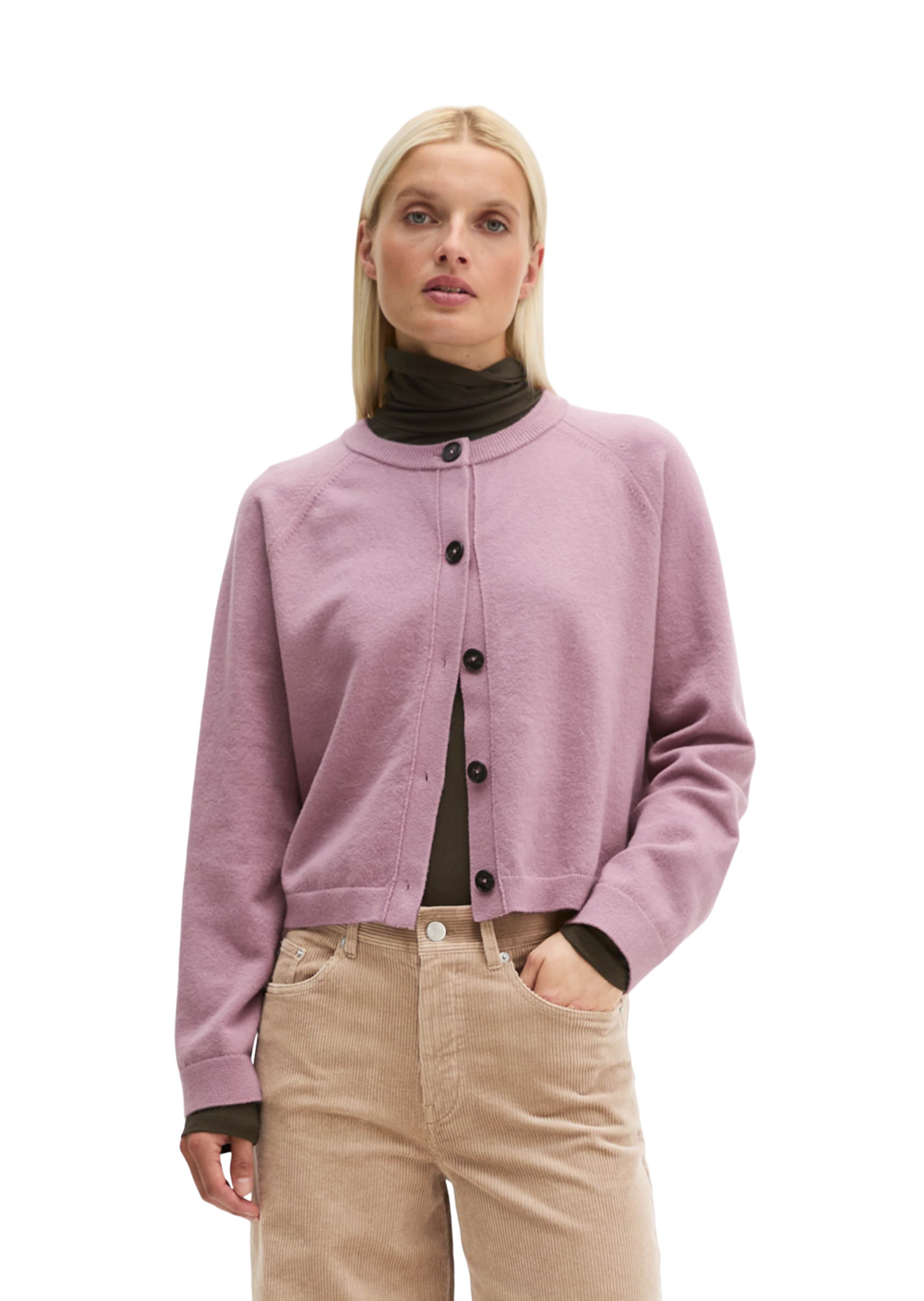 Marc O'Polo Gebreid vest in Lila: voorkant