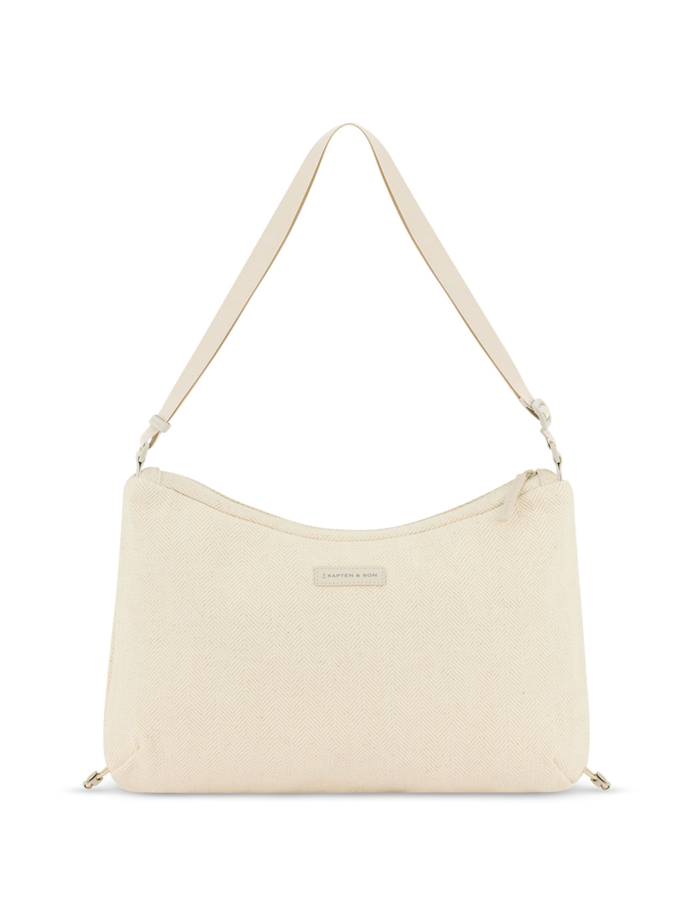 Kapten & Son Olkalaukku 'Skara Large' värissä hiekka, Tuotenäkymä