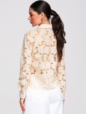 Ombre Bluse‌‌‌‌‌‌‌‌‌ in Beige