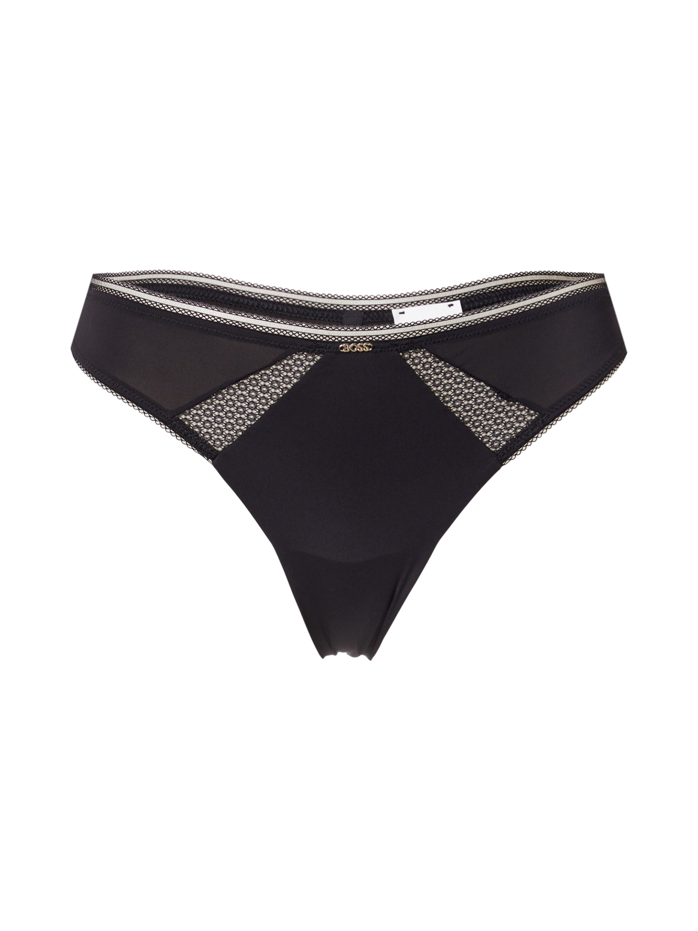 BOSS Thong in Black: front
