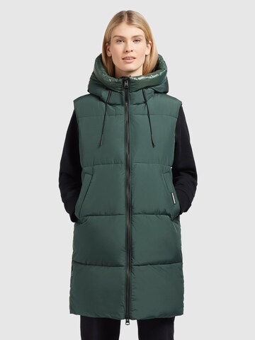 khujo Bodywarmer 'EREY' in Groen: voorkant