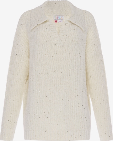 Pull-over IZIA en beige : devant