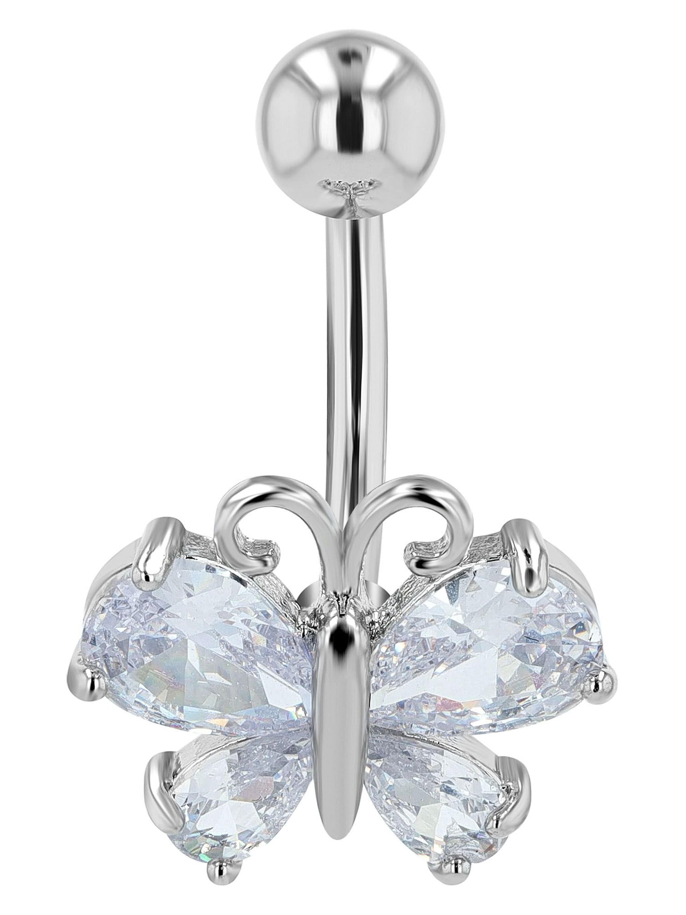 Akzent Piercings 'Cyrene, hautverträglich' in Silver: front