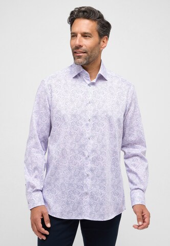 ETERNA Comfort fit Button Up Shirt in White: front