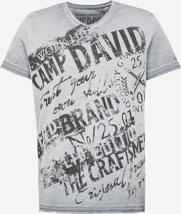 CAMP DAVID Majica | siva barva: sprednja stran