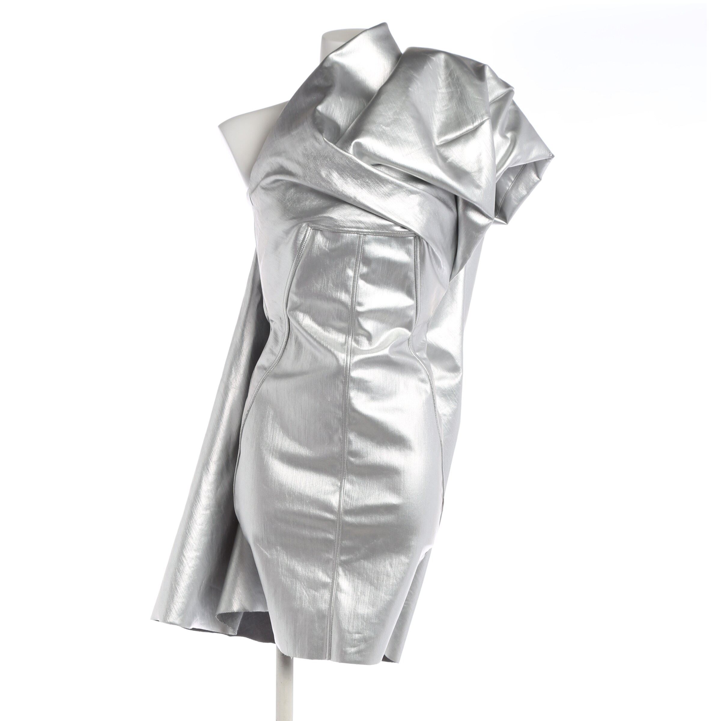 Rick Owens Kleid XXS in Silber: Vorderseite