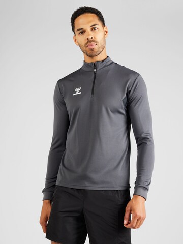 Hummel Sports sweatshirt 'Authentic' in Grey: front