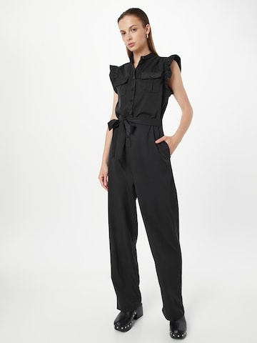 SISTERS POINT Jumpsuit 'GUVA' in Zwart: voorkant