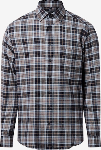 Andrew James Button Up Shirt in Grey: front