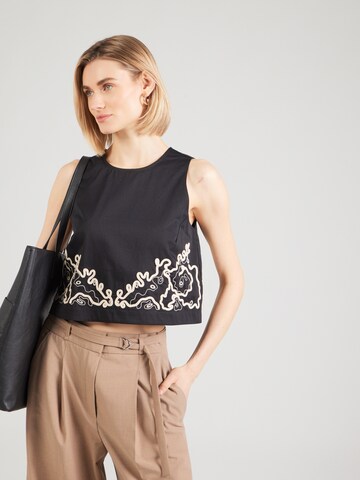 Camicia da donna 'Balemba' di BOSS in nero: frontale