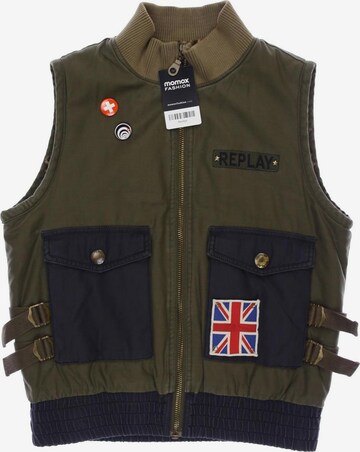 REPLAY Vest in L in Green: front
