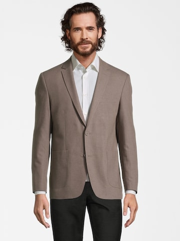 Coupe slim Veste de costume Steffen Klein en beige : devant