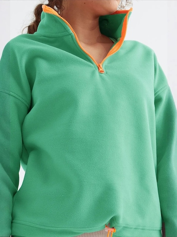 Tommy LifeSweater majica 'Sweatshirts' - zelena boja