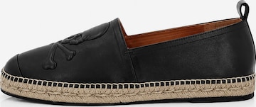 Philipp Plein Espadrillas 'Skull' in Schwarz: Vorderseite