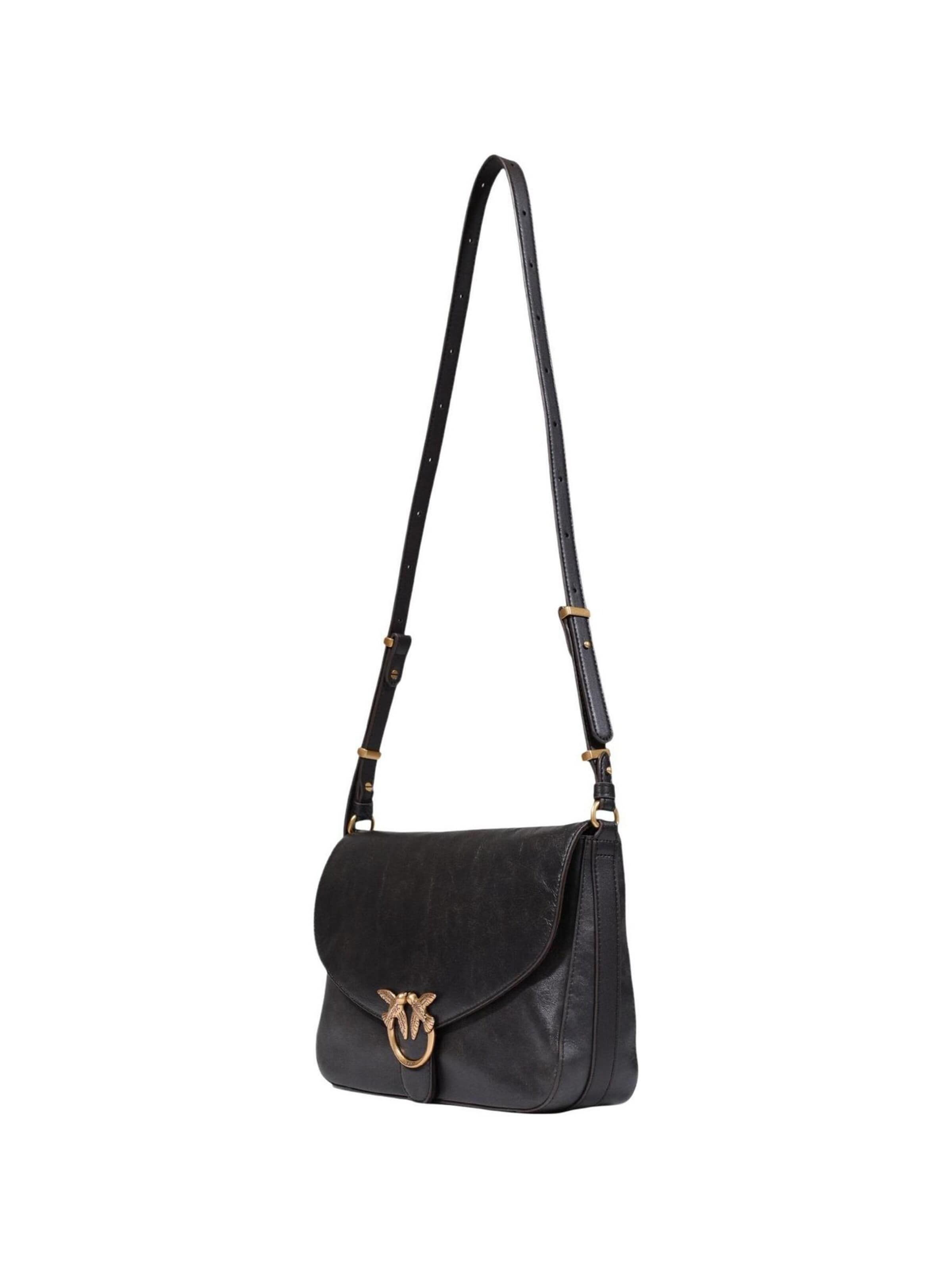 Borsa a spalla 'LOVE SATCHEL' di PINKO in marrone