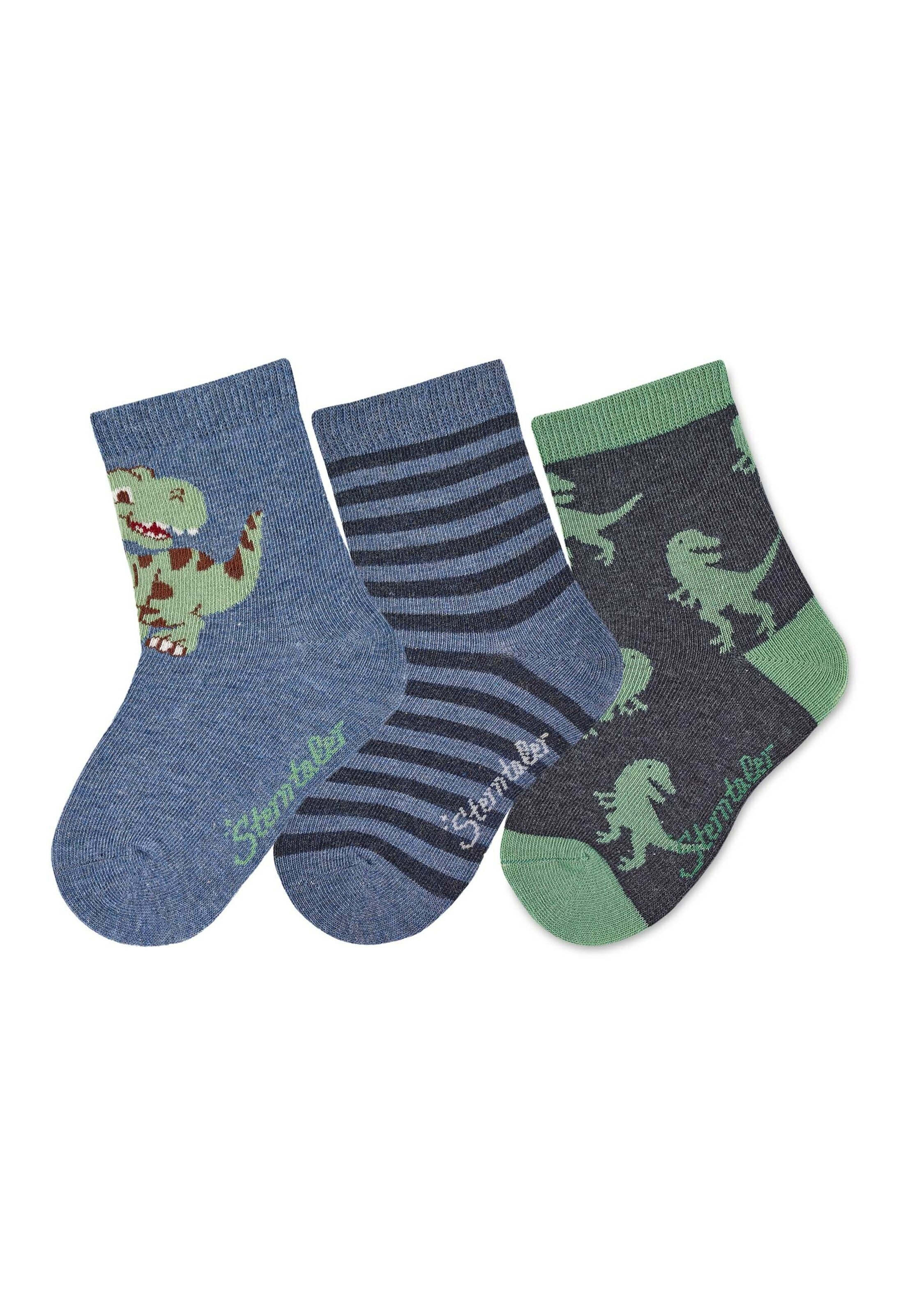 STERNTALER Socks 'Dino' in Blue