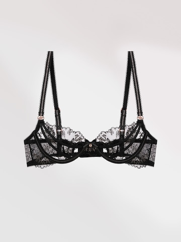Balconcino Reggiseno 'Raffaella' di Gianna Bellucci in nero: frontale
