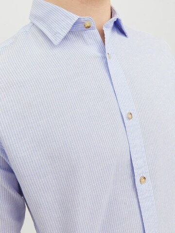 JACK & JONES Regular fit Button Up Shirt in Blue