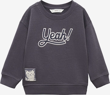 MANGO KIDS Sweatshirt 'Yeah' in Grijs: voorkant