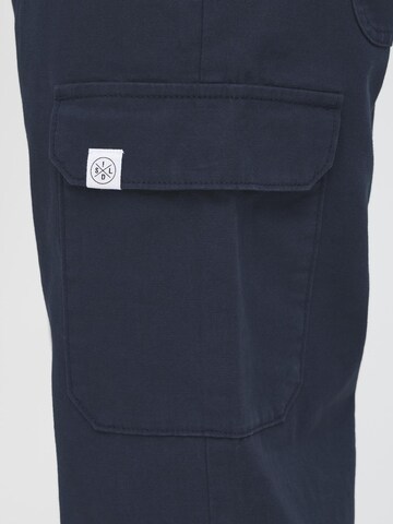 !Solid Tapered Cargobroek 'CAELAN' in Blauw