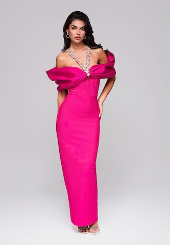 Ombre Evening dress in Pink: front