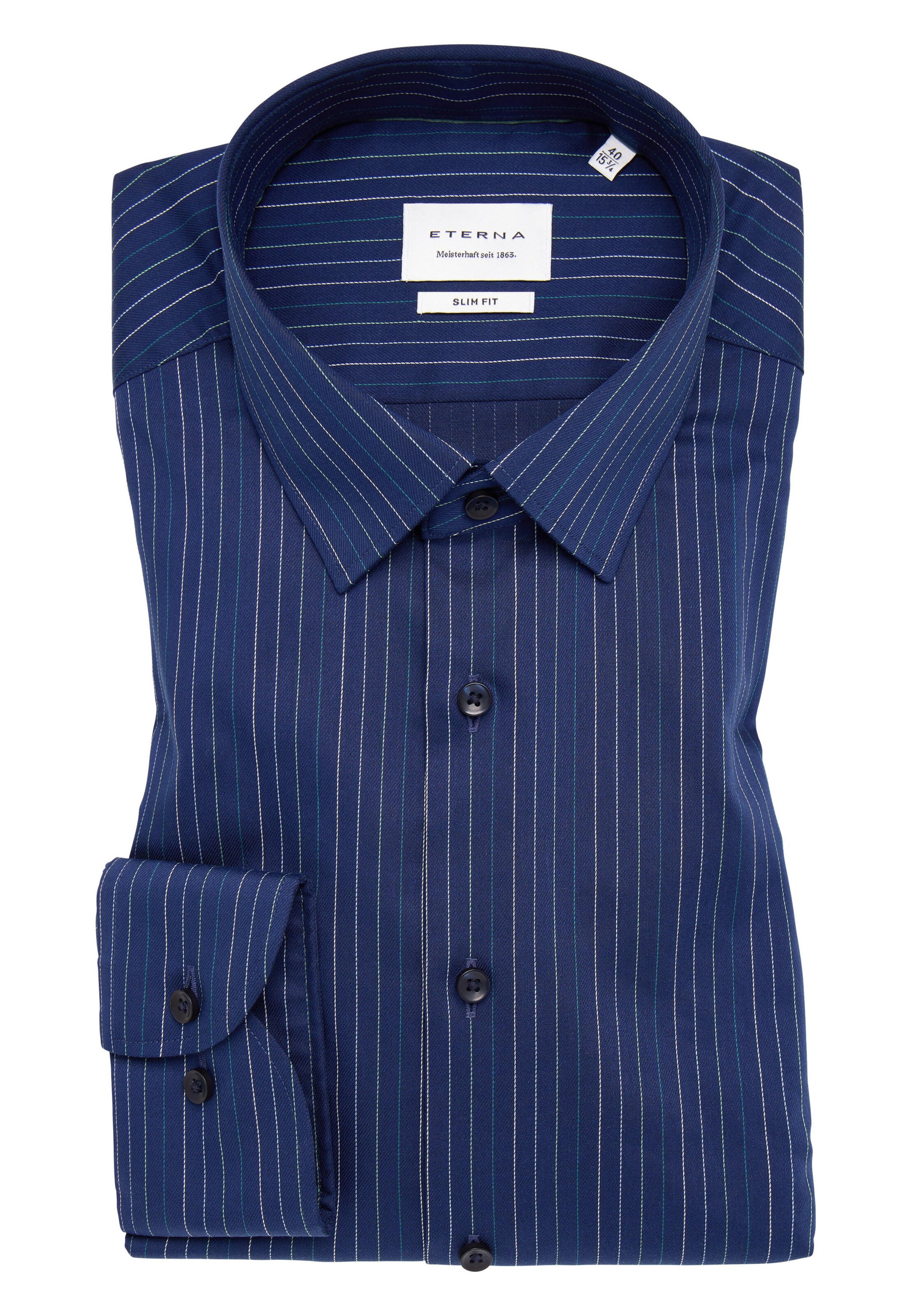 ETERNA Slim Fit Hemd in Blau