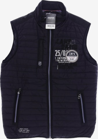 CAMP DAVID Vest in S in Black: front