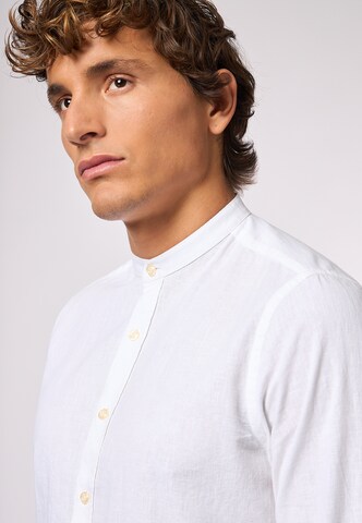 ROY ROBSON Slim Fit Leinenhemd Aus Leinen in Weiß