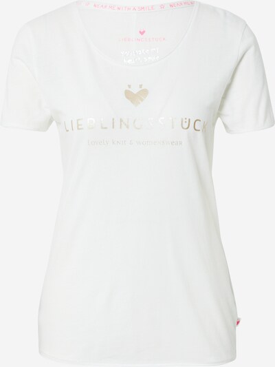 LIEBLINGSSTÜCK T-Shirt 'Cia' in silber / offwhite, Produktansicht