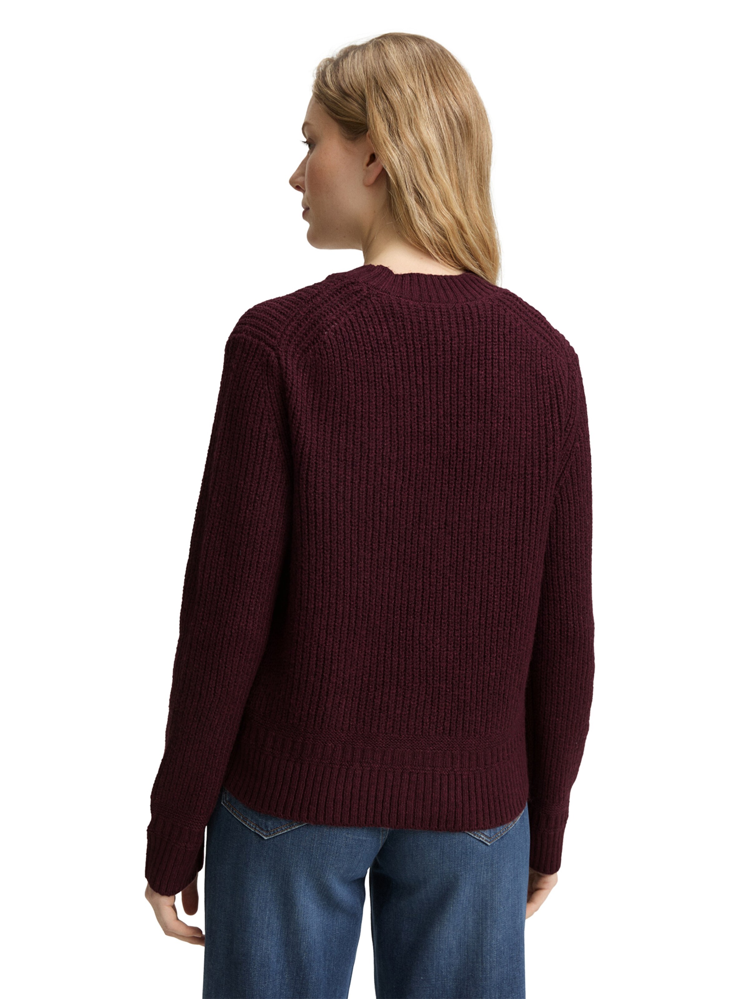 Cardigan TOM TAILOR en rouge