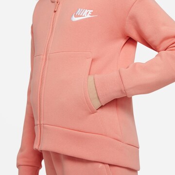 Nike Sportswear Sweat jacket in Orange